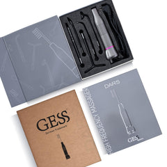 GESS Dars High Frequency Stick with 5 HF Sticks, Argon and Neon Gas, Darsonval Face Care, Acne, Hair Loss, Wrinkle Reduction, Cosmetic Device for Skin Care System, Beautiful Face Without Acne