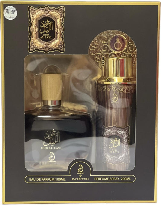 Oud Al Layl Eau De Parfum 100ml & Spray 200ml For Unisex