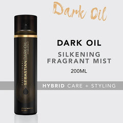Sebastian Professional Dark Oil Silkening Fragrant Mist, Infused with Jojoba Oil and Argan Oil, 4.5 fl oz