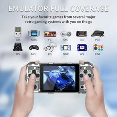 Q90 Portable Game Console, Open Source Linux System, Vibration Motor, 3000+ Games, Compatible with Various Simulators, Hd Picture Quality, Sustainable Use for 6 Hours, for Travel and Camping(64G)