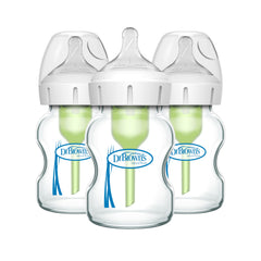 Dr. Brown's Options+ Wide-Neck Glass Baby Bottles, 5 Ounce, 1 Count