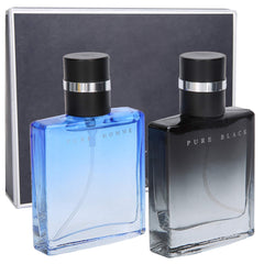 2pcs Male Perfume Kit, Cologne Perfume Men Fragrance Glass Bottle Long‑Lasting Fragrance Light Flavor Spray Perfume 30ml