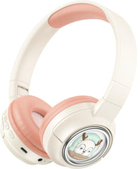 Porodo Soundtec Moose Wireless Kids Headphone, Child-Friendly Controls, Safe Sound, 20H Playtime, Bluetooth V5.3, Over-Ear Stereo Children Headsets for Smartphones/Kindle/iPad/Tablets/MP3 - Pink