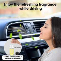 Home-Cloud EORRZZY 2 Packs Custom Car Air Freshener Diffuser Vent Clips for Car Decoration Accessories with 12 Refill Sticks for Car, Office, Kitchen, Bathroom, Pet Houses