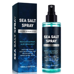 ALIVER Sea Salt Hair Spray 150ml, Made with Natural Sea Salt and Organic Ingredients Suitable for Both Men and Women, Helps to add Thickness, Subtle Shaping, Enhances Hair Shine and Texture