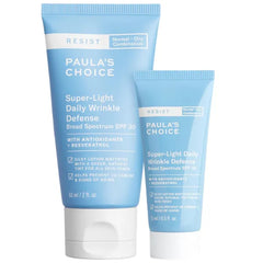 Paula's Choice RESIST Super-Light Daily Wrinkle Defense SPF 30 Duo, Matte Tinted Face Moisturizer, UVA & UVB Protection, Mineral Sunscreen for Oily Skin, Fragrance-Free, (Pack of 2)