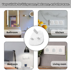 MOMENT 10 Pack Outlet Plug Covers, Baby Proofing Plug Covers, White Outlet Covers Safety Covers, Electrical Protectors for your Child and Babies at Home
