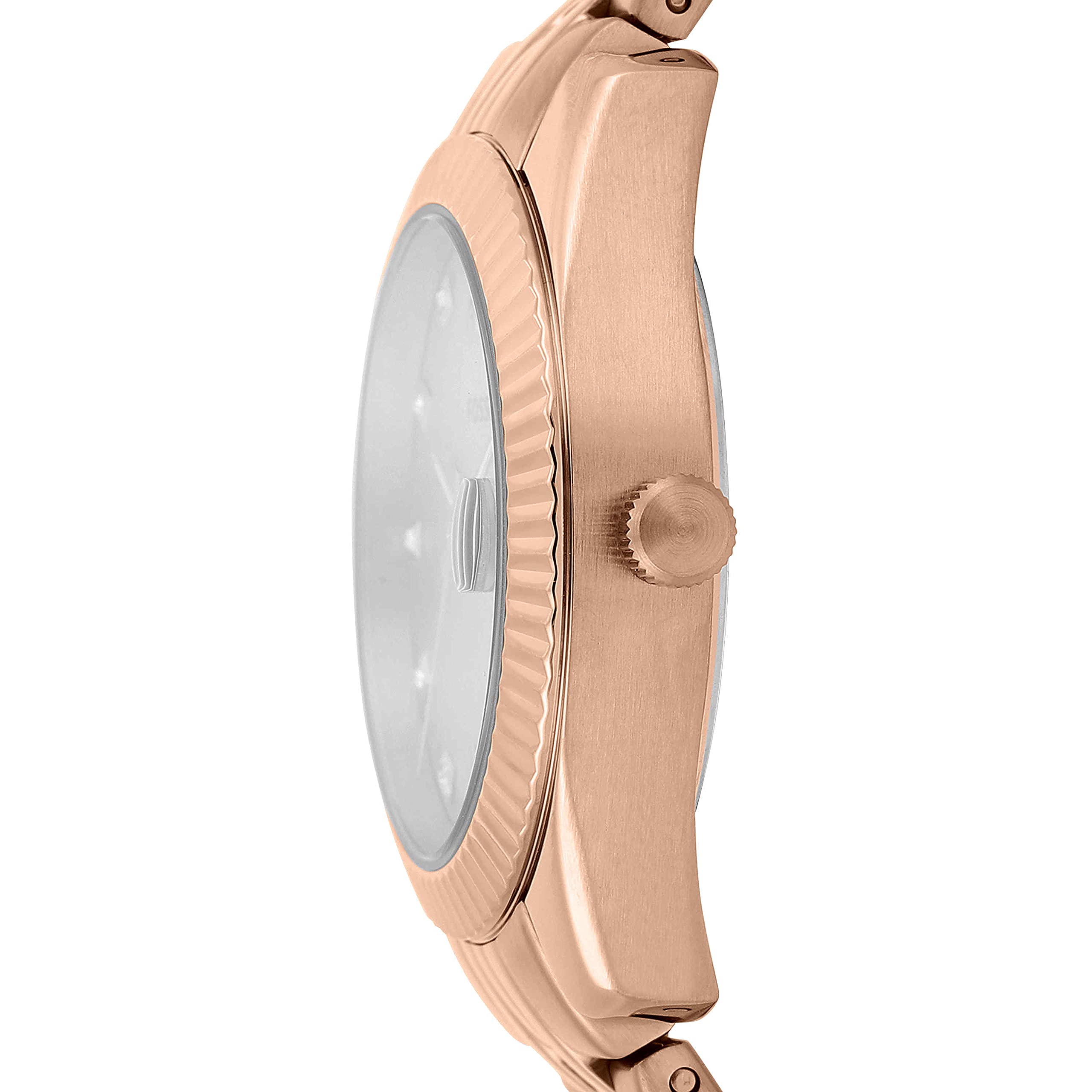 Fossil Scarlette Mini Three-Hand Date Stainless Steel Watch - ES5061 Rose Gold