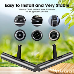 Home-Cloud EORRZZY 2 Packs Custom Car Air Freshener Diffuser Vent Clips for Car Decoration Accessories with 12 Refill Sticks for Car, Office, Kitchen, Bathroom, Pet Houses
