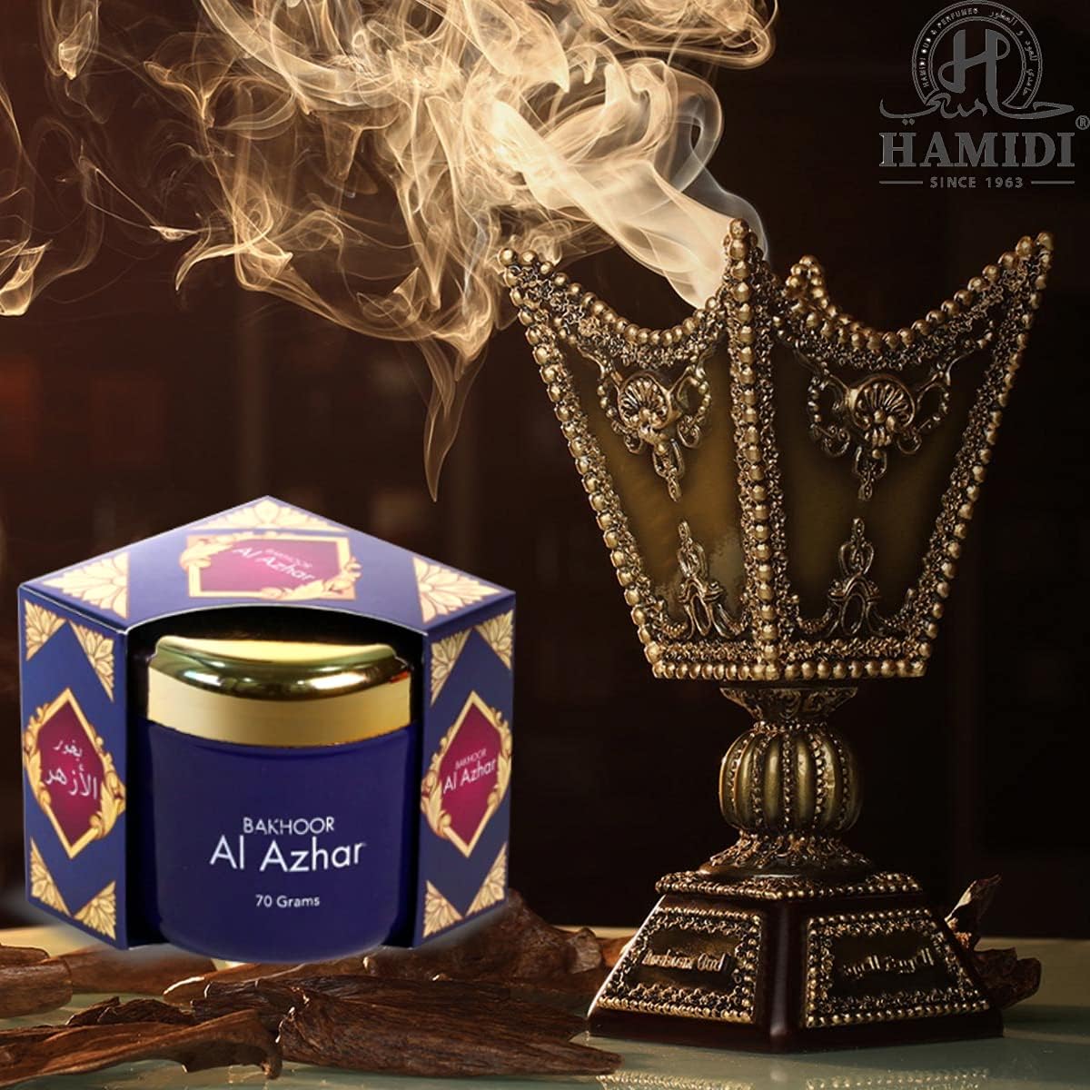 Hamidi Al Azhar Pure Oriental Original Bakhoor 70 Grams - Home