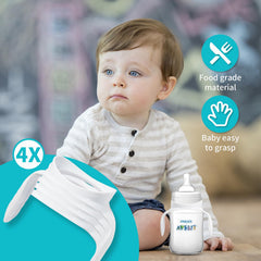 Parlberd Baby Bottle Handles for Philips Avent Anti-Colic with AirFree Vent Baby Bottles, Compatible Avent Bottle Holder for Baby, 4 Pack
