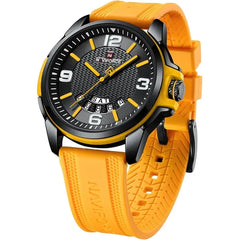 NAVIFORCE Waterproof Watch for Men Women, Analog Auto Date Military Sports Unisex Wristwatch,Silicone Strap