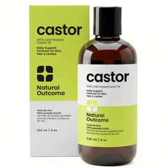 Natural Outcome Castor Oil 100 % Pure – 8 oz Cold‑Pressed & Hexane‑Free | Hair, Scalp, Lashes & Skin Moisturiser | Vegan, Made in USA