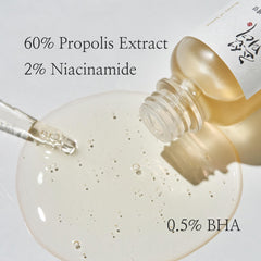 Beauty of Joseon Glow Serum Propolis and Niacinamide Hydrating Facial Soothing Moisturizer for Irritated Uneven Skin Tone, Korean Skin Care, 60ml, 2 Fl.Oz