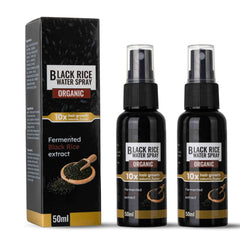 Excefore Rice Water for Hair Growth, Organic Black Rice Water Spray for Hair Loss Women and Men, Repair Damaged Dry Hair for Thicker, Longer, Fuller Hair with Castor Oil, Ginger Root Extract (3.38 Oz)