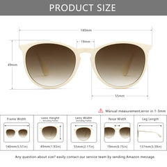 SUNGAIT Vintage Round Sunglasses for Women Men Classic Retro Designer Style
