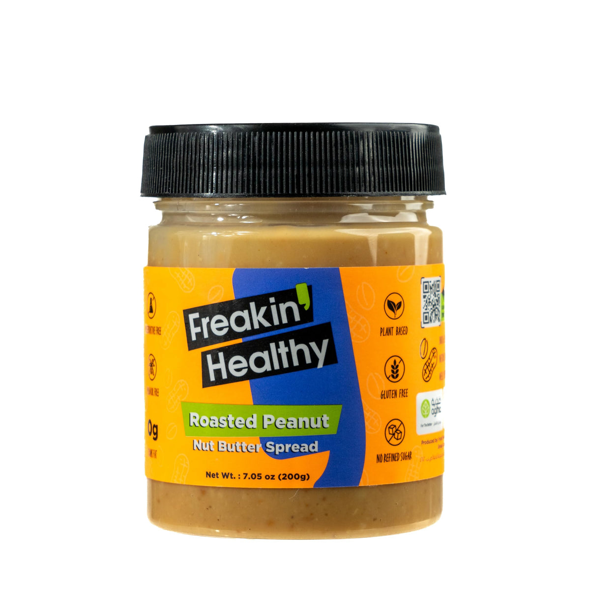 Freakin Healthy Peanut Butter Spread – Creamy Natural Ingredients, Great for Breakfast or Snacks - 200g