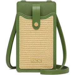 Valentoria Women's Crossbody Bag , Small Leather Shoulder Purse with Card Wallet and Lanyard Case