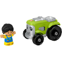 Fisher-Price Little People Toddler Toy Tractor and Farmer Character Figure for Preschool Pretend Play Kids