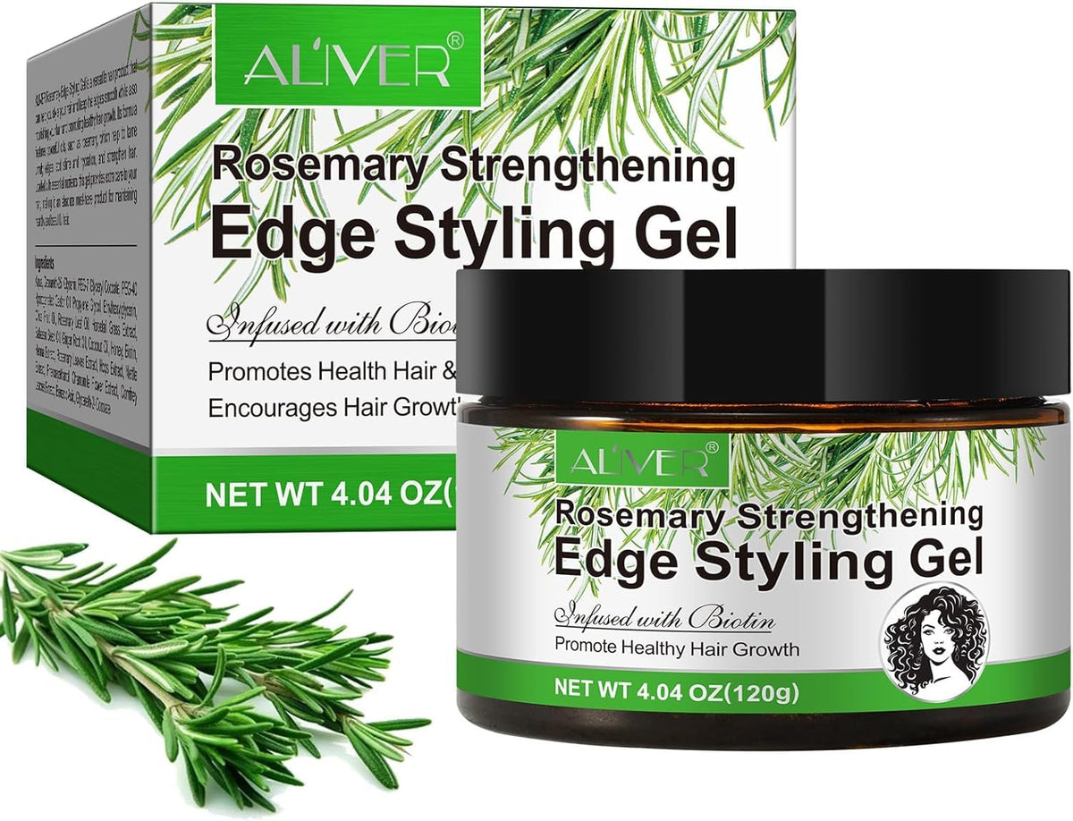 ALIVER Organics Rosemary Mint Hair Strengthening Edge Gel - 120g