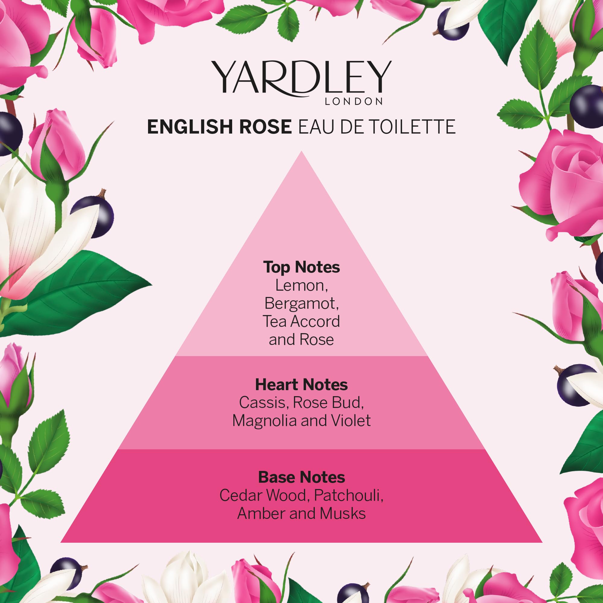 Yardley Of London English Rose EDT/Eau de Toilette Perfume for her 50ml