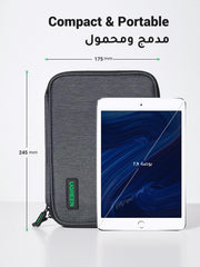 UGREEN Electronic Organizer, Double Layer Travel Gadget Bag compatible for USB Cable, SD Card, Hard Drive, Power Bank, Digital Camera, iPad Mini/Nintendo Swith Console/E-book or Tablet (up to 7.9'')