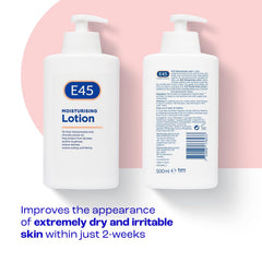 E45 Dermatological Moisturising Body Lotion for Dry Skin, 500ml, 500 ml (Pack of 1)