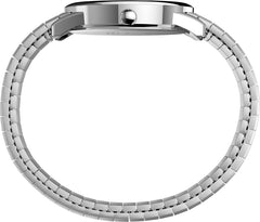 Timex Easy Reader Date Expansion Band Watch - Stainless Steel/Silver-Tone/White/D/35mm