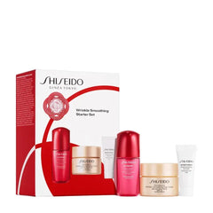 Shiseido Wrinkle Smoothing Starter Set Includes Ultimune Power Infusing Concentrate (10mL), Benefiance Wrinkle Smoothing Day Cream SPF 23 (30mL) & Eye Cream (5mL)