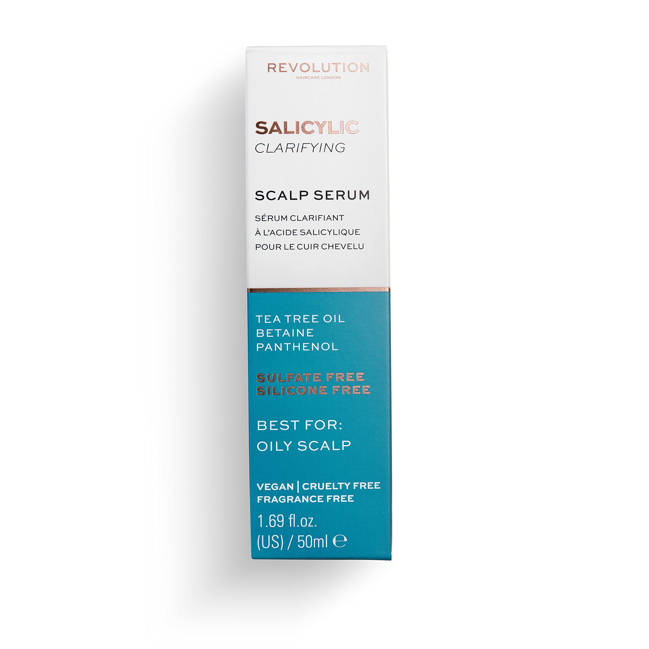 Makeup Revolution Haircare London, Salicylic Acid Clarifying Serum, Hair Serum, For Oily Scalp, 50ml