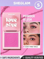 Shiglam Love Dive Tender Heart Blush Powder Highly Pigmented Long-Lasting Matte Finish - Don't Pink Twice