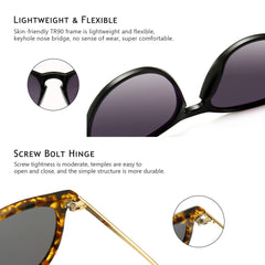 SUNGAIT Vintage Round Sunglasses for Women Men Classic Retro Designer Style