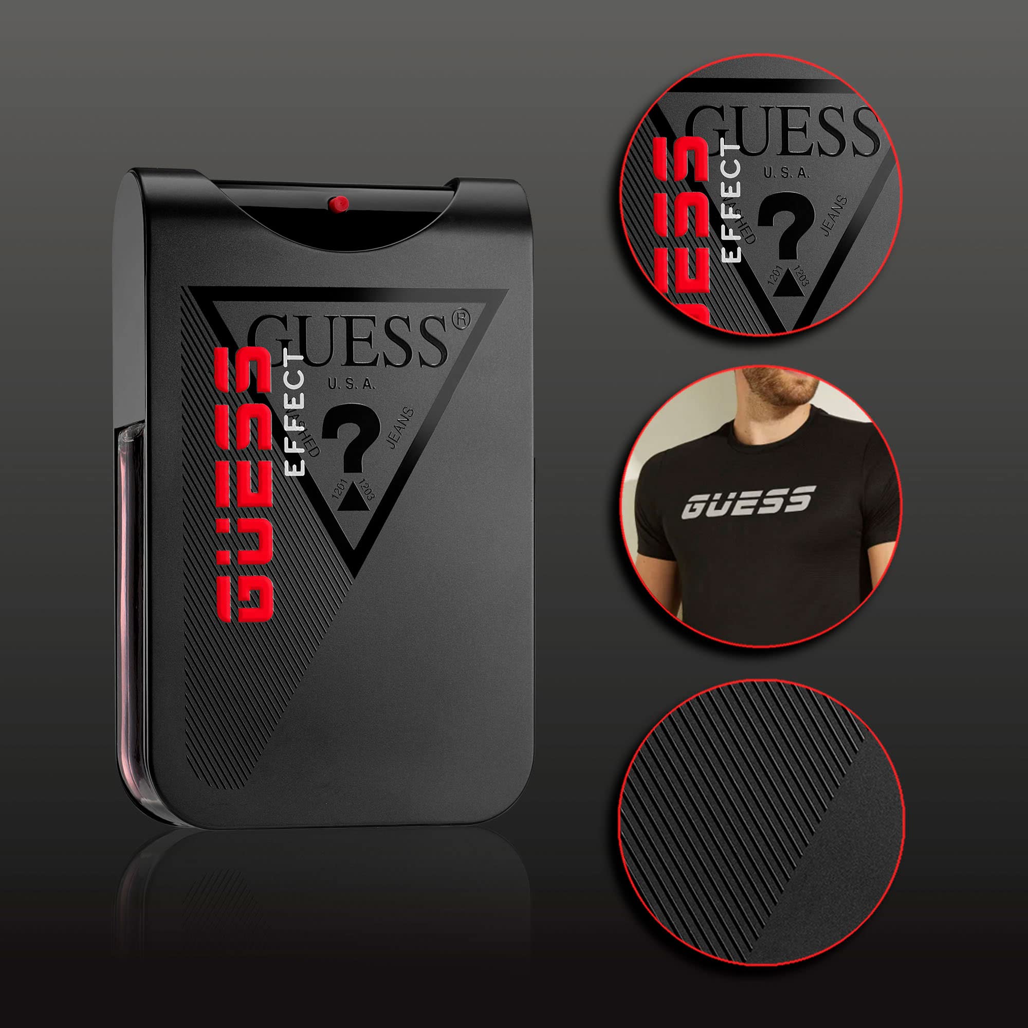 GUESS Effect Grooming Men/Homme Eau de Toilette 2 Piece Gift Set - Cologne Spray 3.4 Fl. Oz. & Deodorizing Body Spray 6.0 Oz.