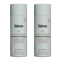 hims Dandruff Detox Anti Dandruff Shampoo for Dry, Itchy Scalp with Pyrithione Zinc 1% and Argan Oil, Paraben Free, Sulfate Free, Evergreen Mint - 6.4 fl oz (Pack of 2)