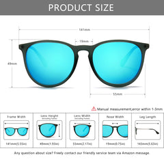 SUNGAIT Vintage Round Sunglasses for Women Men Classic Retro Designer Style