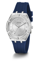 Guess Womens Quartz Watch, Analog Display And Silicone Strap Gw0034L1
