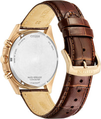 Citizen Eco-Drive Chronograph Ivory White Dial Men's Watch CA4593-15A
