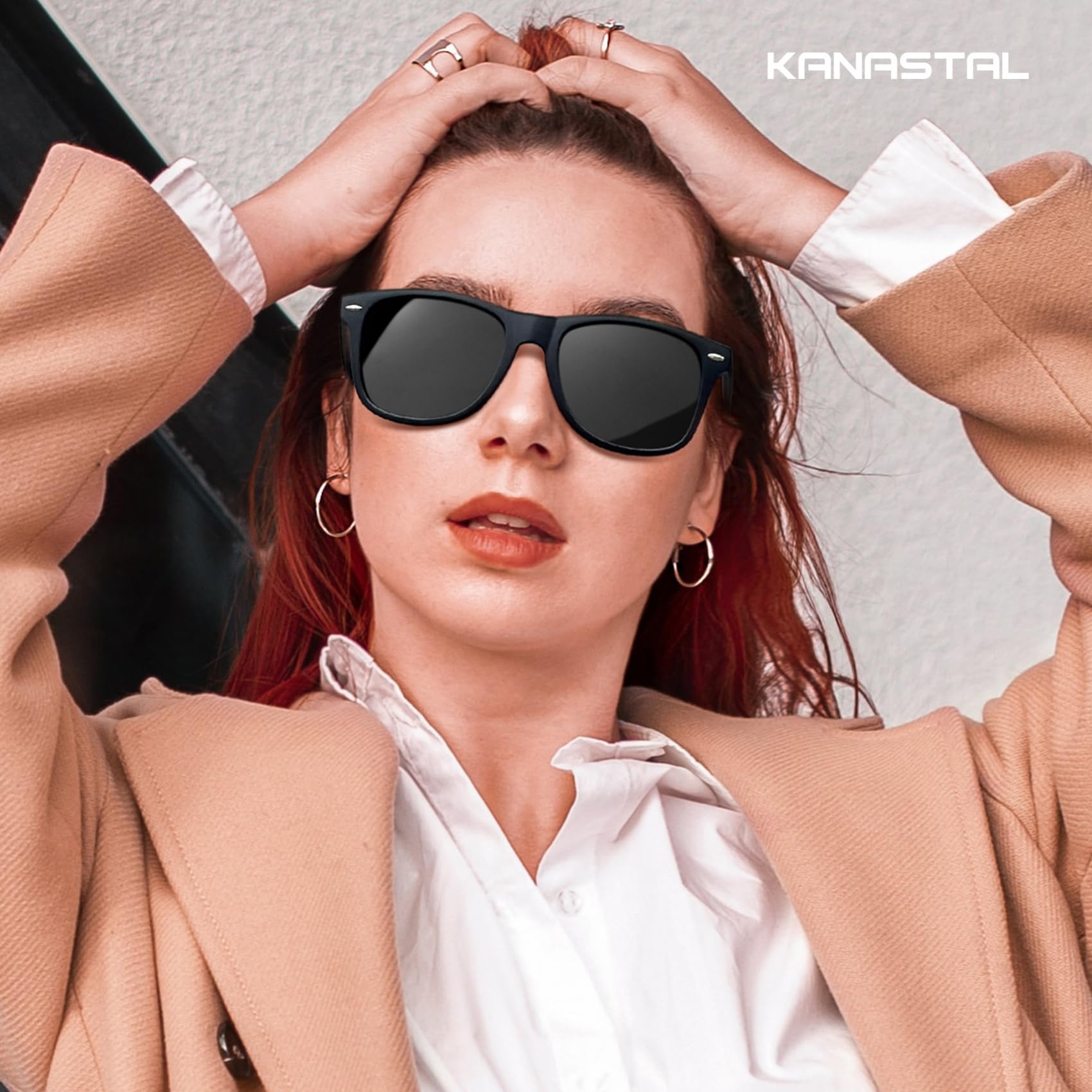 KANASTAL Polarized Sunglasses Men, Fashion Square Sun Glasses Women, Classic Shades for Womens, Driving Fishing Outdoor 100% UV400 Protection