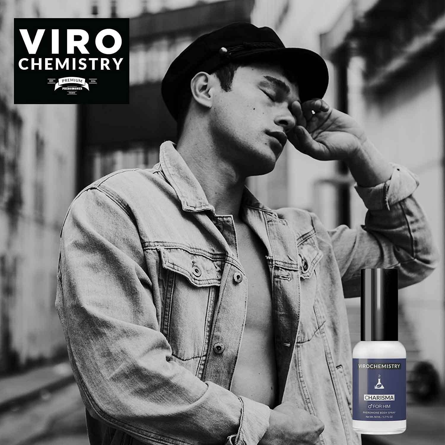 Pheromones to Attract Women for Men (Charisma) Body Spray - Bold, Extra Strength Human Pheromones Fragrance Body Spray - 50ml (Human Grade Pheromones to Attract Women)