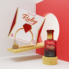 Alcohol Free Attar Roll On - 9.9ml | Exquisite & Long Lasting Fragrance (Pack of 1-9.9ml, Ruby Red)
