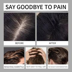 Keratin Hair Building Fibers, Black Hair Powder for Thinning Hair, Salon-Grade Thickening Fibers for Women & Men, Natural-Looking Coverage