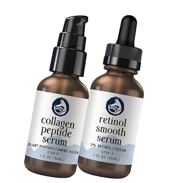 Foxbrim Naturals Youthful Skin Duo Peptide Collagen Serum & Retinol Face Serum