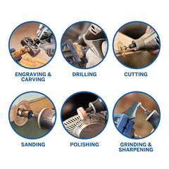 Dremel 4250 Rotary Tool 175 W, Multitool Kit with 3 Attachments 45 Accessories, 175W Motor with Electronic Feedback, Variable Speed 5.000-35.000 RPM