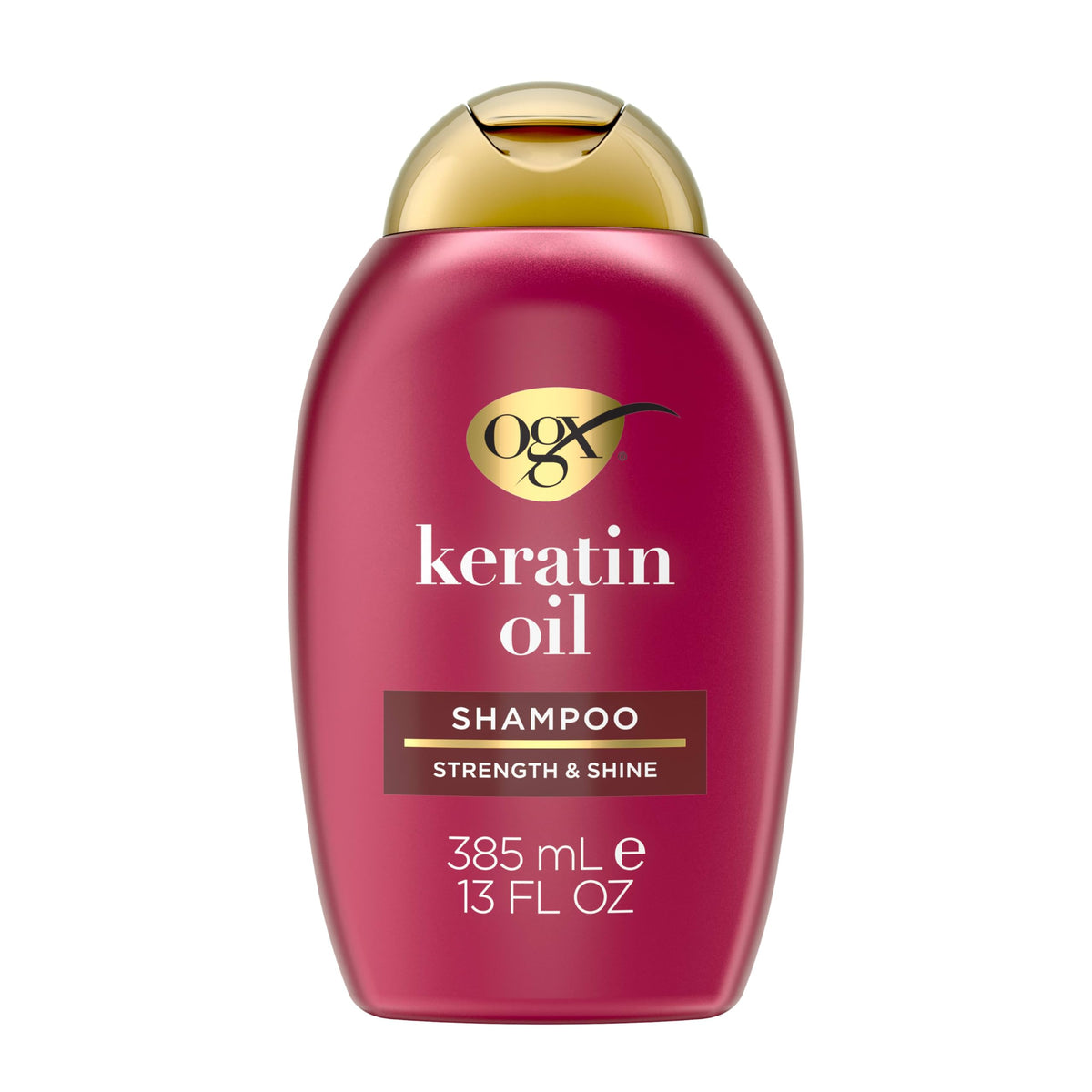 OGX Anti-Breakage Keratin Oil Shampoo, Strength and Shine - 385ml/ 13 ounce