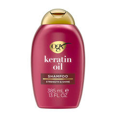 OGX Anti-Breakage Keratin Oil Shampoo, Strength and Shine - 385ml/ 13 ounce