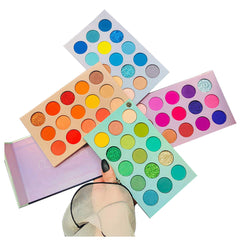 Long-lasting Eyeshadow Palette, 60 Colors Eyeshadow Palette 4 in 1 Highly Pigmented Makeup Set: Glitter, Metallic, Matte, Shimmer Natural Ultra Eye Shadow Powder, Easy to Blend, for All Skin Tones