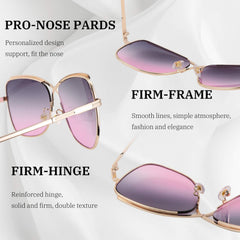 FEISEDY Womens Pilot Sunglasses Oversized Butterfly X Shape Design Cateye Cute Lady Sunglasses B2738