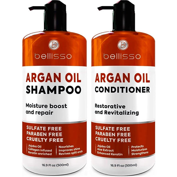 BELLISSO Argan Oil Shampoo and Argan Oil Conditioner
