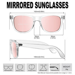 KANASTAL Polarized Sunglasses Men, Fashion Square Sun Glasses Women, Classic Shades for Womens, Driving Fishing Outdoor 100% UV400 Protection