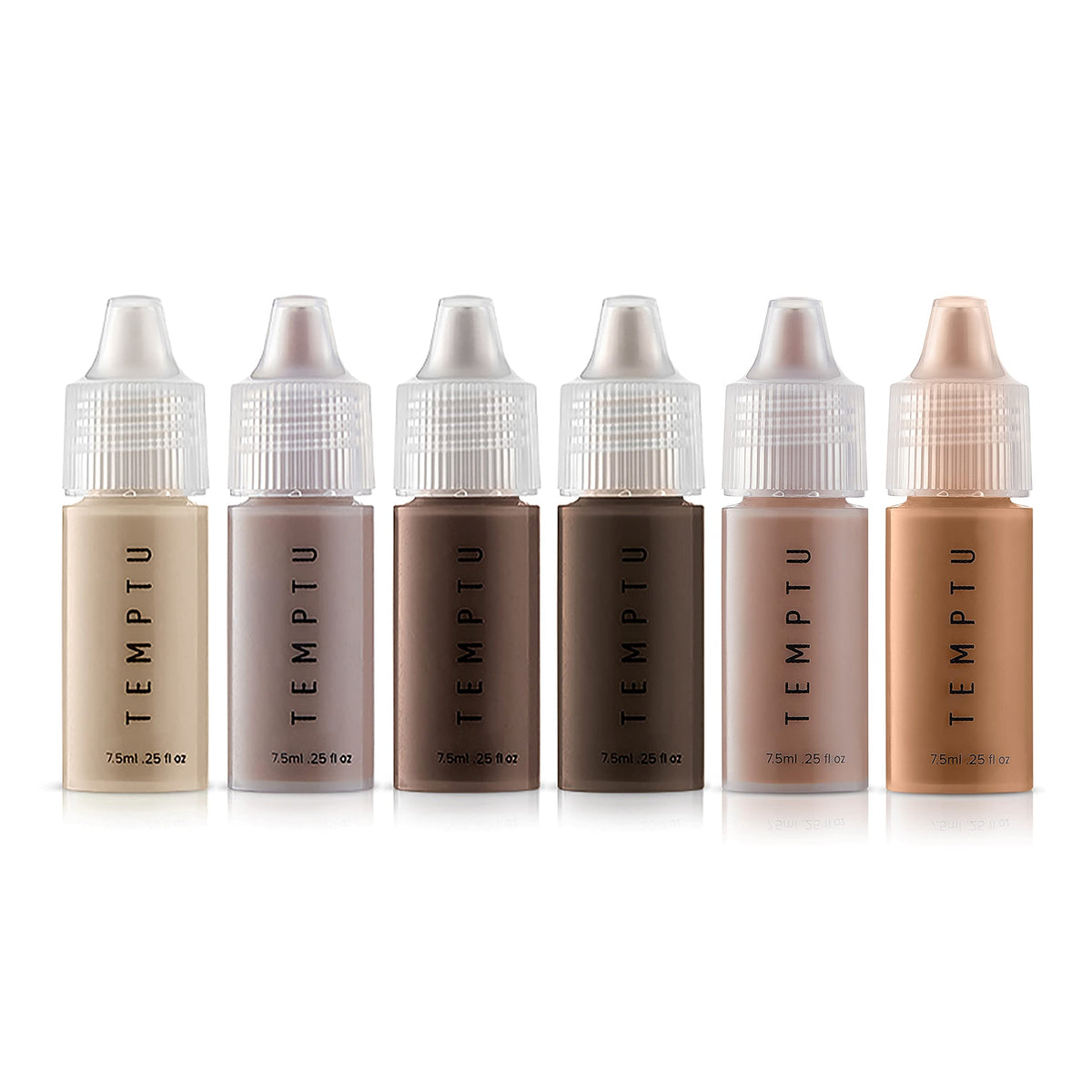 TEMPTU S/B Silicone-Based Contour & Bronze Starter Set For Sculpting, Contouring & Adding Dimension To The Face | Includes 6 Shades, 1 Count (Pack of 1)